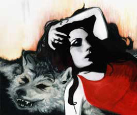 Artwork for Murder by Death album "Red of Tooth and Claw" - Prismacolor on Dura-lar